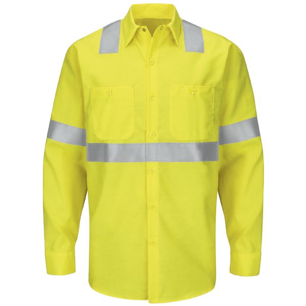 Short Sleeve-Hi-Visibility Ripstop Work Shirt - Class 2 Level 2 | Work ...
