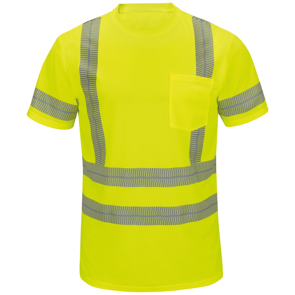 Short Sleeve Hi-Visibility T-Shirt, Type R Class 3 | Work Hard Dress Right