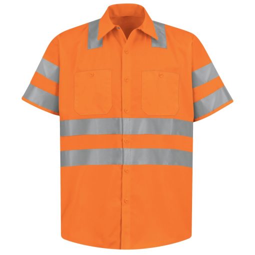 Hi-Visibility Short Sleeve Work Shirt - Type R, Class 3 | Work Hard ...